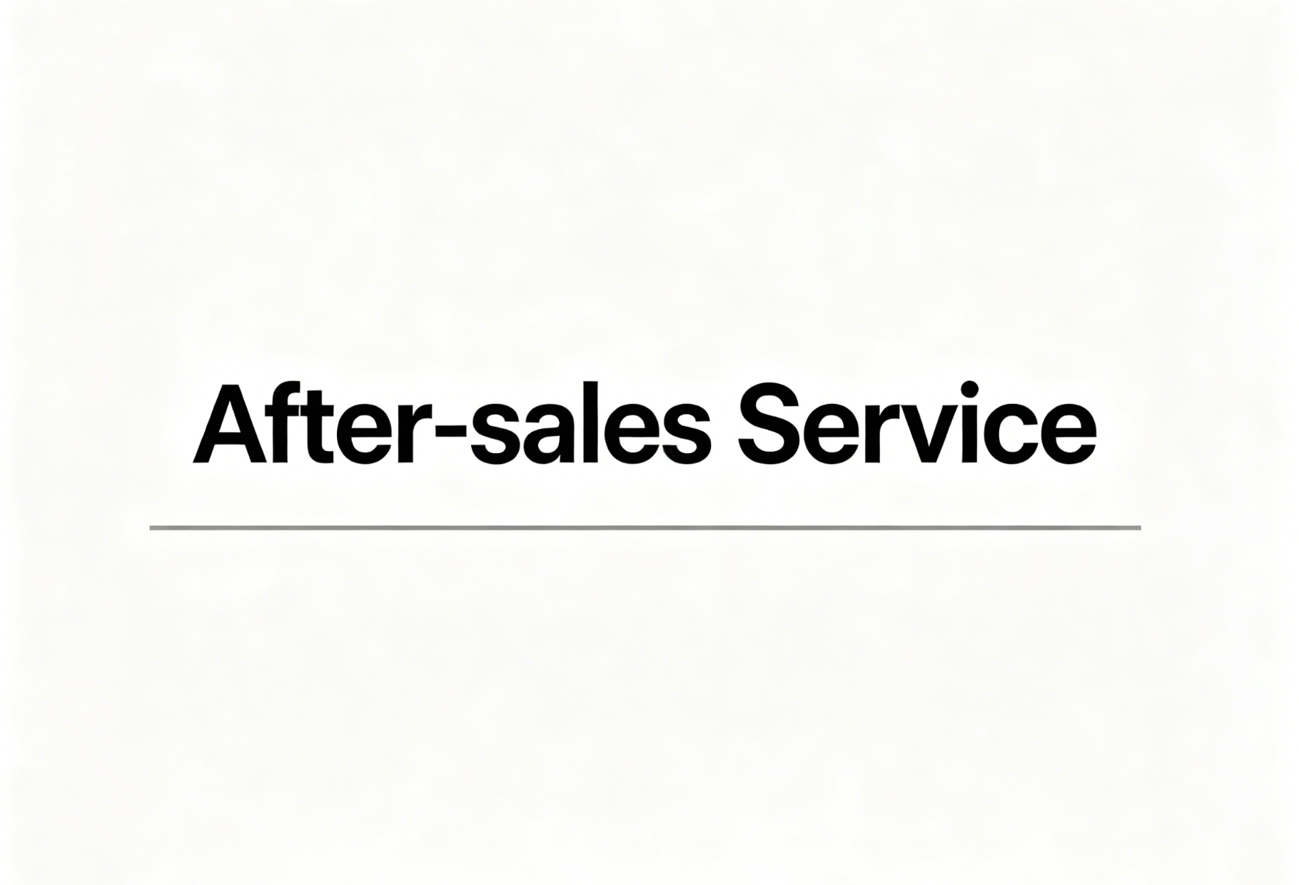 After-sales Service | Anji Maochang Furniture Factory