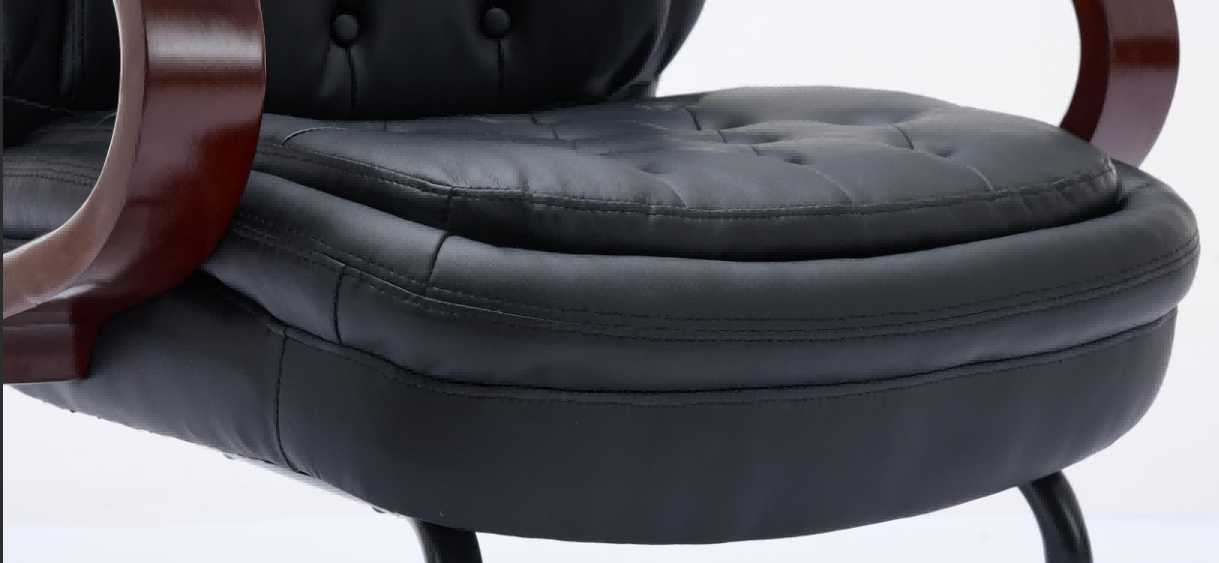 thick seat cushion of office chair