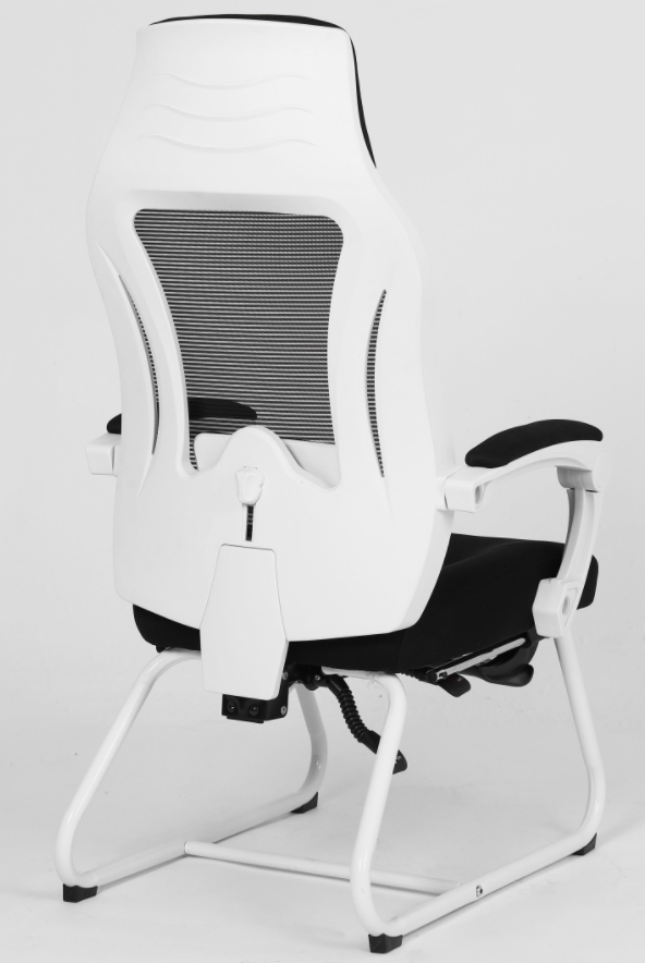 white plastic mesh chair